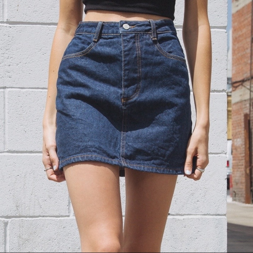 brandy melville - john galt blue denim skirt